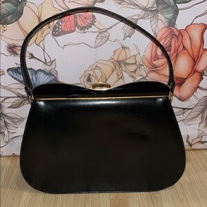 Dofan Elegant Black top handle hand bag